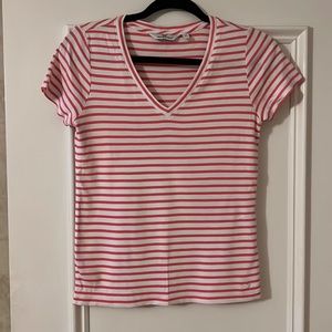 Vineyard Vines striped t-shirt size XS coral pink